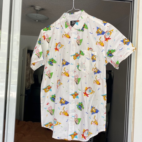 21 Nostalgia Nickelodeon Button Up - Picture 2 of 3